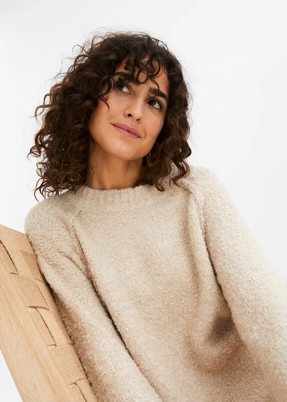 Pull en grosse maille de fil peluche, bonprix