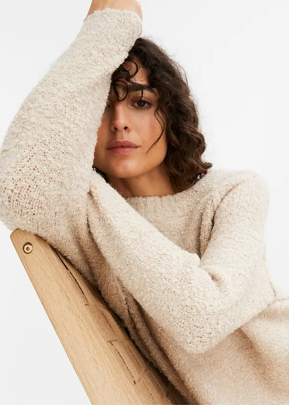 Pull en grosse maille de fil peluche, bonprix