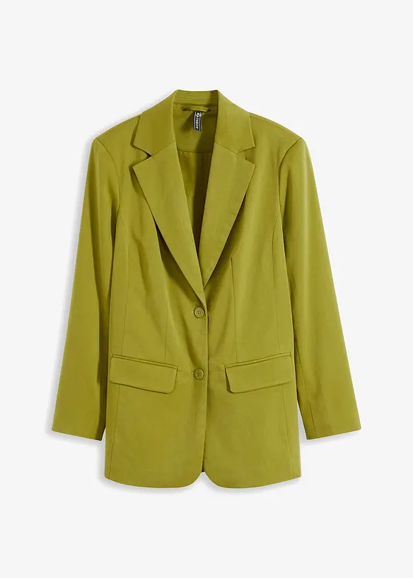 Blazer long en viscose mélangée, bonprix