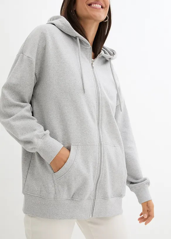 Sweat zippé à capuche, bonprix