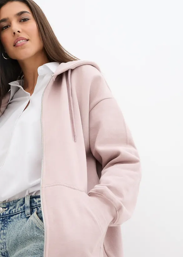 Sweat zippé à capuche, bonprix