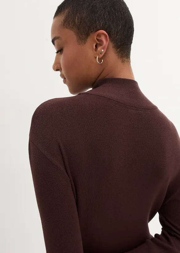 Robe longue et fluide en fine maille, bonprix