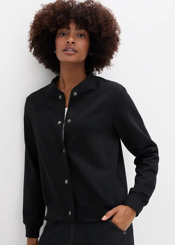 Blouson boutonné en molleton, bonprix