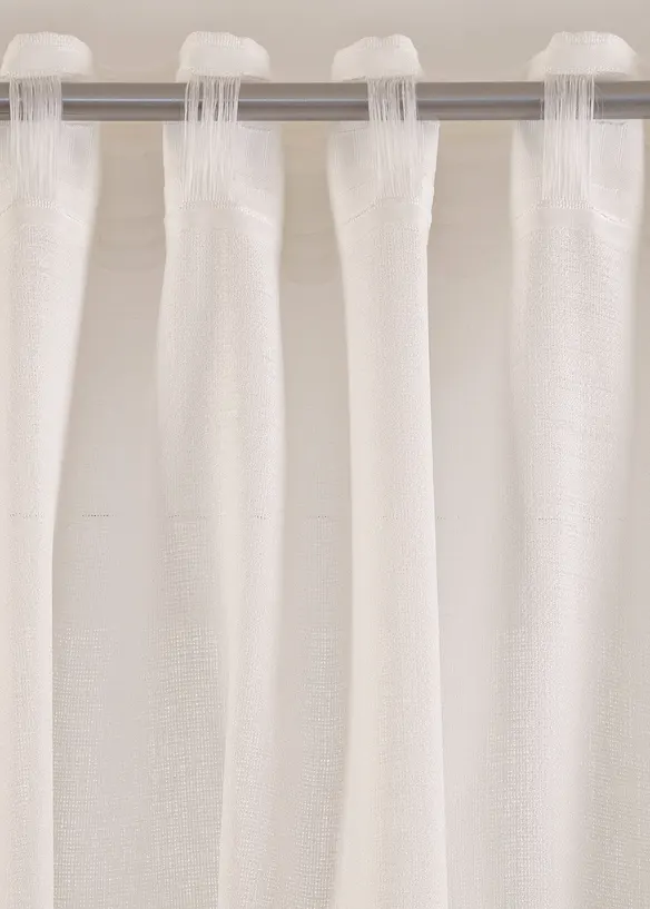 Rideau texturé avec un imprimé floral (1 pce), bonprix