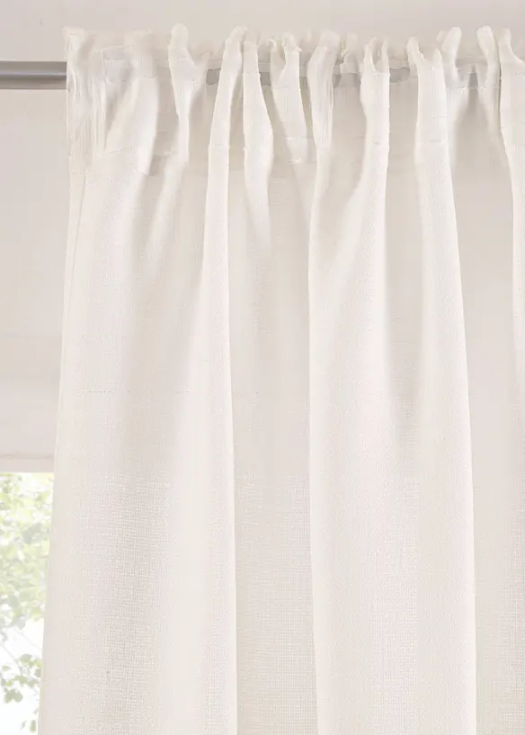 Rideau texturé avec un imprimé floral (1 pce), bonprix