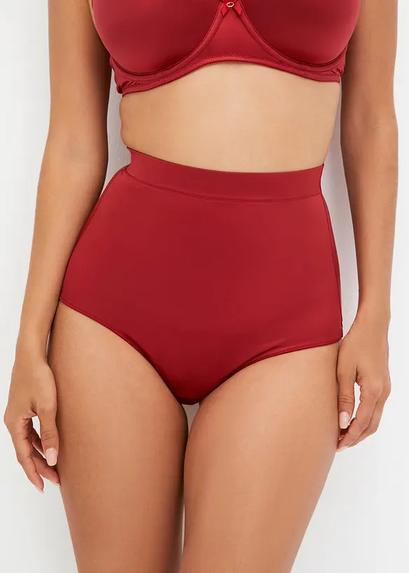 Lot de 2 strings sculptants en matière brillante, maintien léger, bonprix