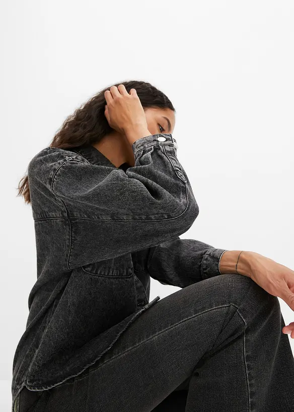 Surchemise oversize en jean 100% coton, bonprix