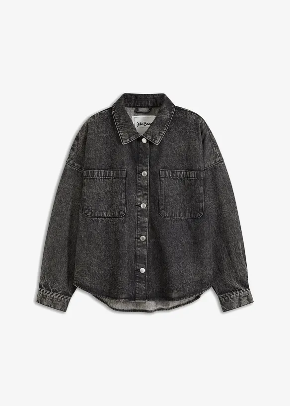 Surchemise oversize en jean 100% coton, bonprix