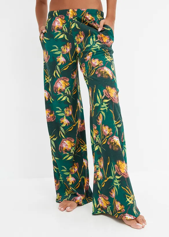 Pantalon de pyjama large en viscose mélangée, bonprix