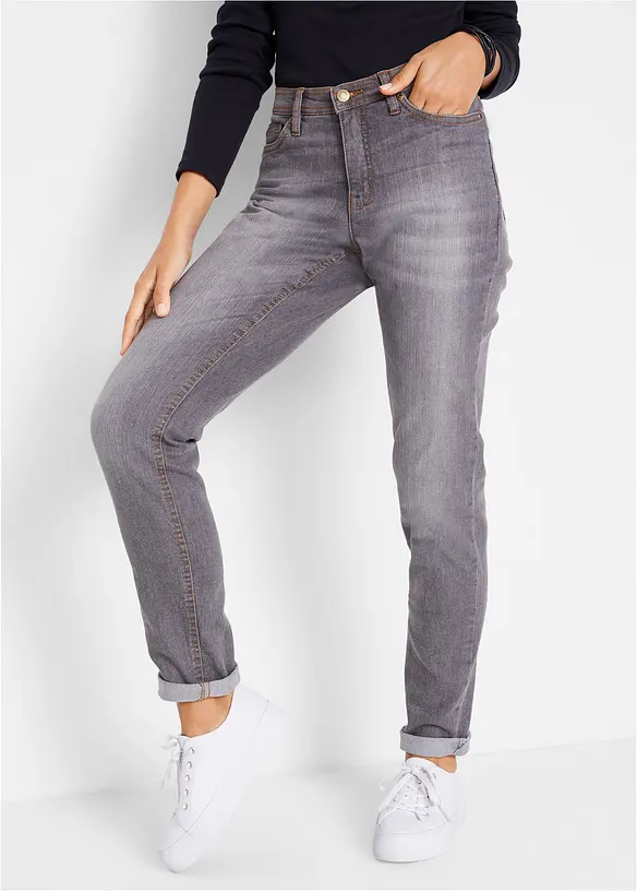 Jean Mom extensible, taille mi-haute, bonprix