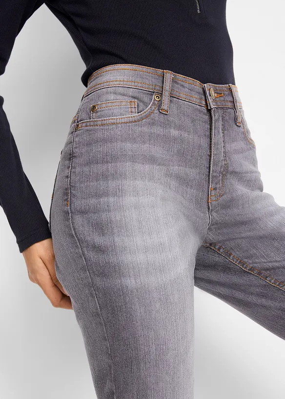 Jean Mom extensible, taille mi-haute, bonprix