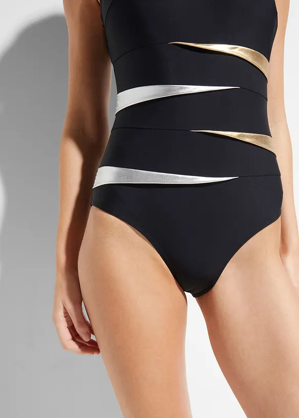 Maillot 1 pi&egrave;ce sculptant, maintien fort, avec empi&egrave;cements, bonprix