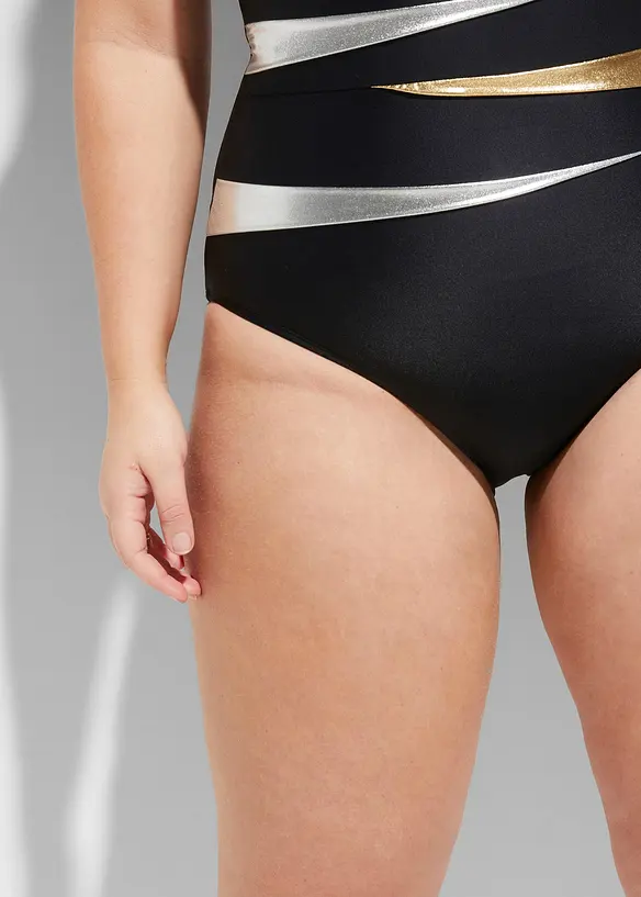 Maillot 1 pièce sculptant, maintien fort, avec empiècements, bonprix