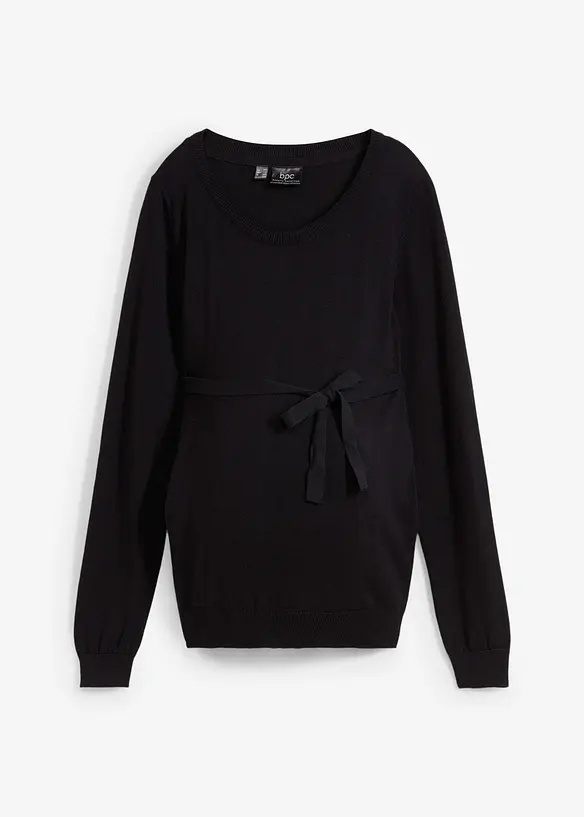 Pull de grossesse 100% coton avec lien à nouer, bonprix