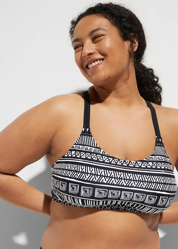 Tankini (ens. 3 pces) avec haut brassière, bonprix