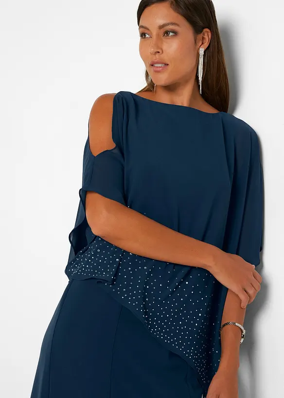 Robe fourreau exclusive avec strass, bonprix