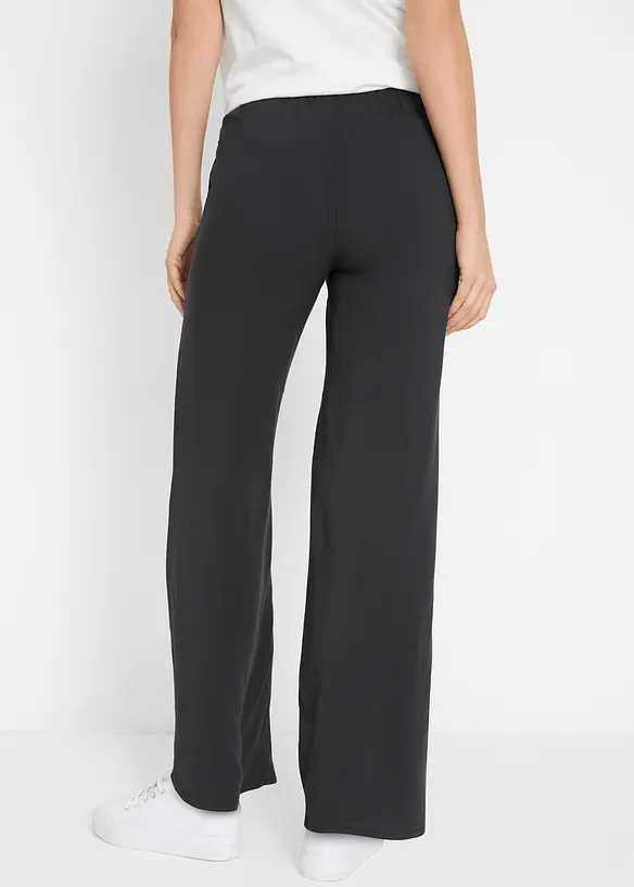 Pantalon en viscose avec taille élastiquée, bonprix