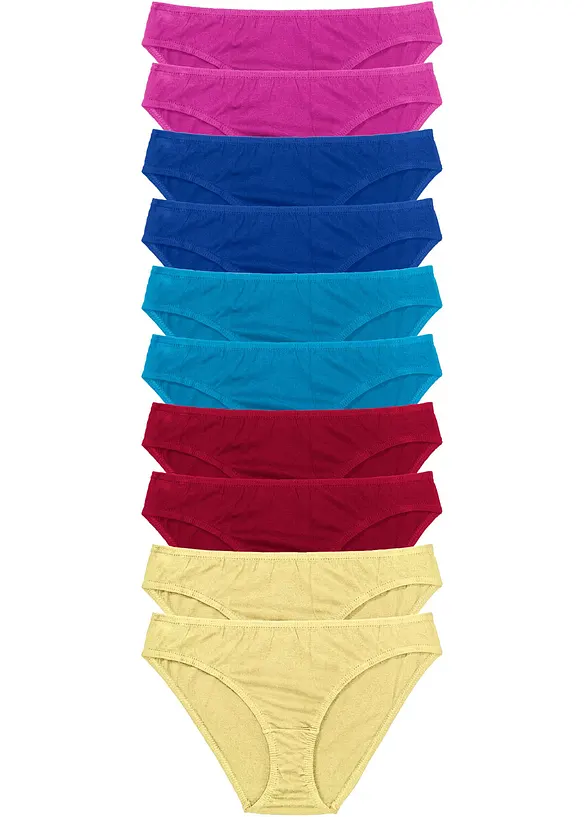Lot de 10 slips, bonprix