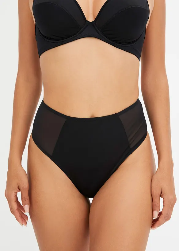 String taille haute avec empiècements en mesh, bonprix