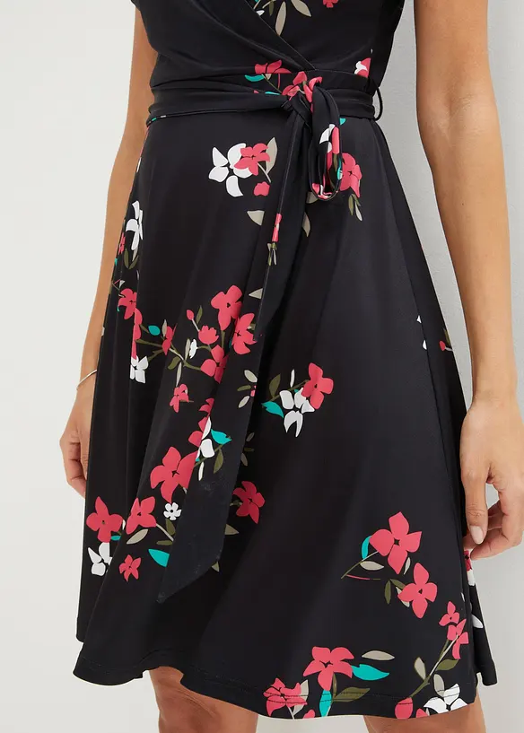 Robe en jersey style portefeuille, bonprix