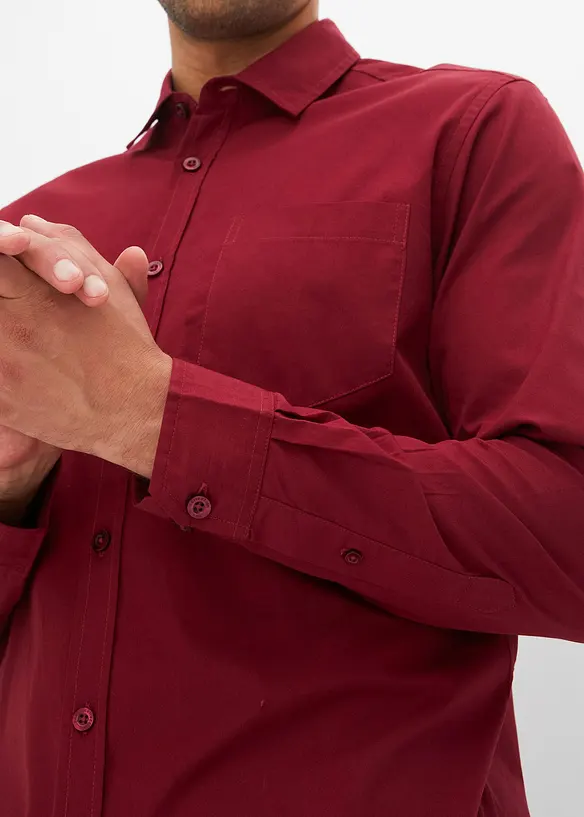 Chemise manches longues 100% coton, bonprix