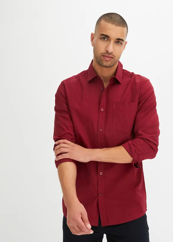 Chemise manches longues 100% coton, bonprix