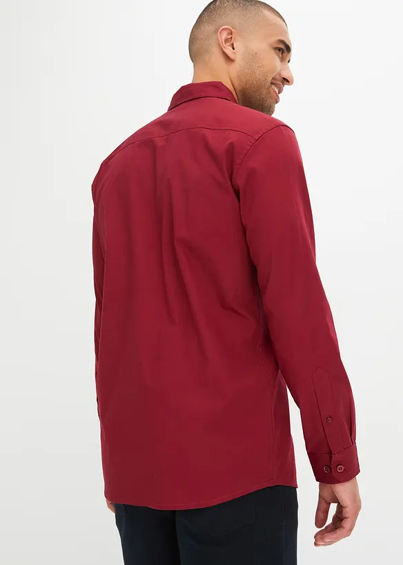 Chemise manches longues 100% coton, bonprix