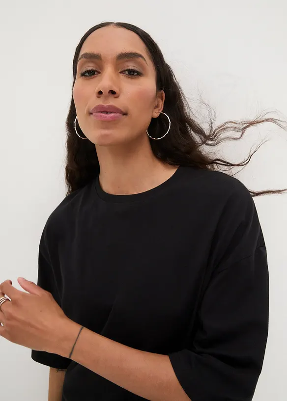 T-shirt long oversize 100% coton, bonprix