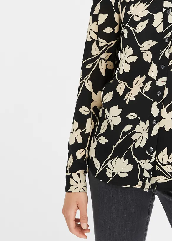 Chemisier imprimé en mousseline, bonprix