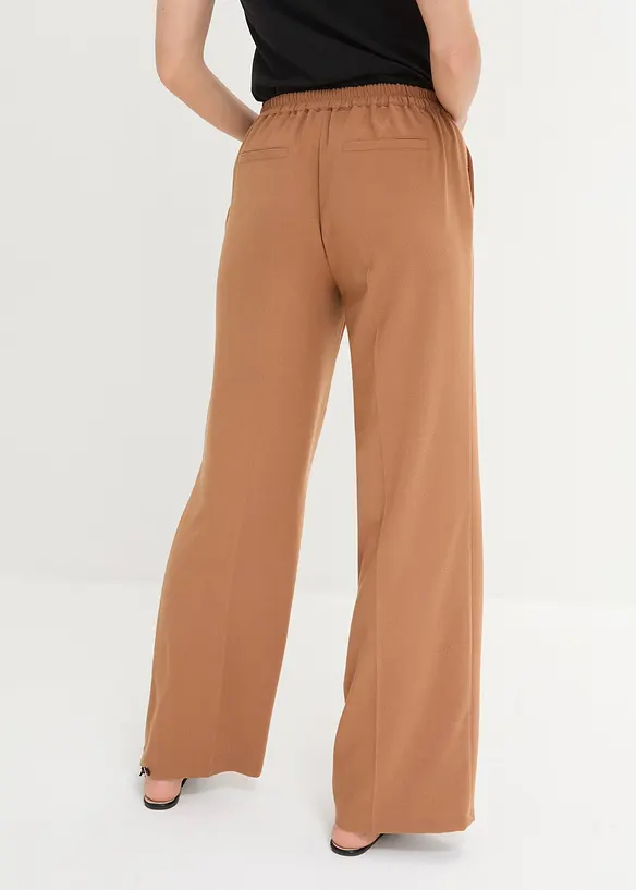 Pantalon large avec ceinture décorative, bonprix
