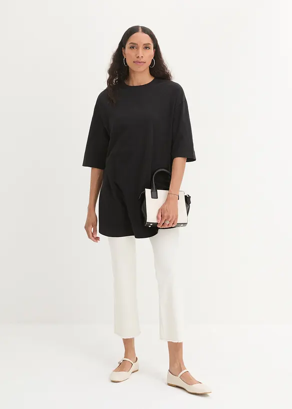 T-shirt long oversize 100% coton, bonprix