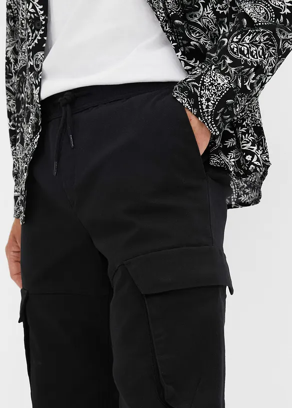 Pantalon jogger cargo droit, Regular, bonprix