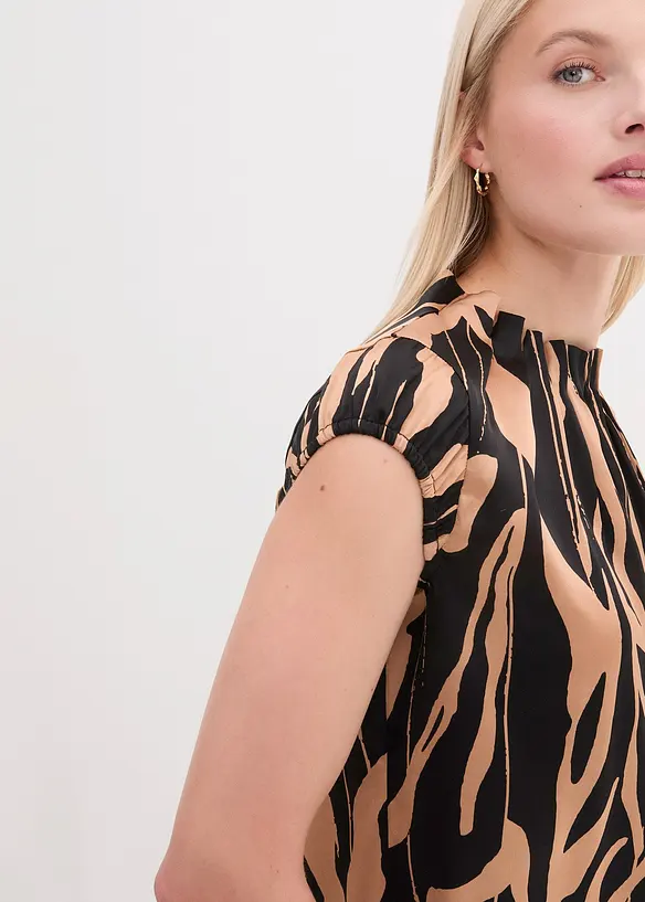 Top-blouse en satin, bonprix