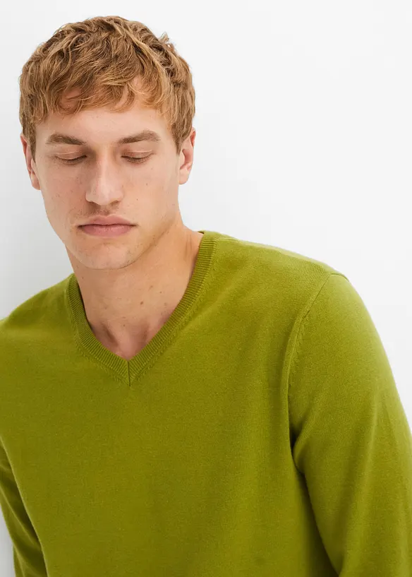 Pull doux en fine maille de coton majoritaire, bonprix