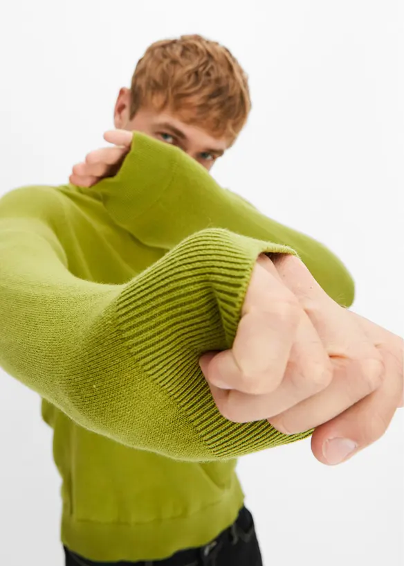 Pull doux en fine maille de coton majoritaire, bonprix