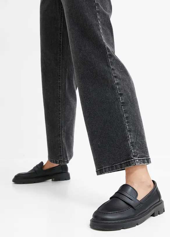 Jean Wide Leg taille mi-haute, bonprix