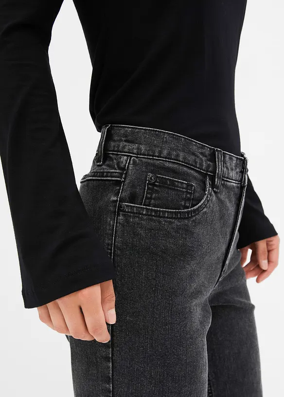 Jean Wide Leg taille mi-haute, bonprix