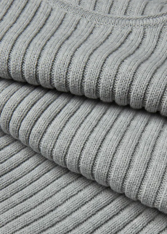 Robe en maille c&ocirc;tel&eacute;e, bonprix