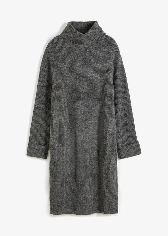 Robe en maille c&ocirc;tel&eacute;e, bonprix