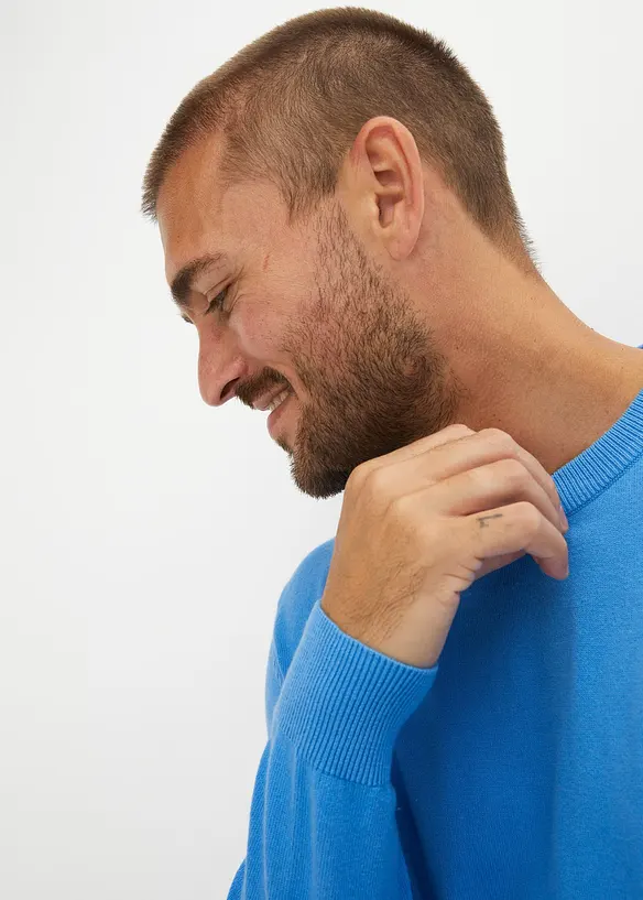 Pull doux en fine maille de coton majoritaire, bonprix