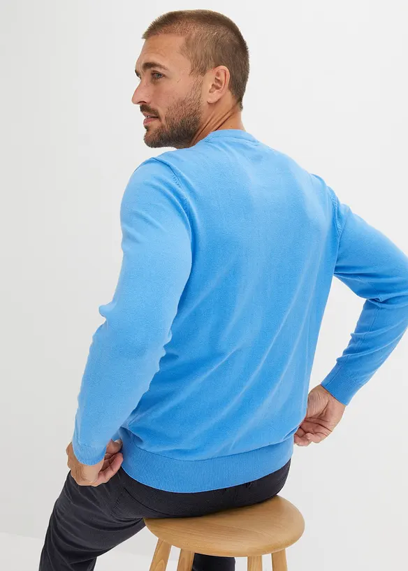 Pull doux en fine maille de coton majoritaire, bonprix