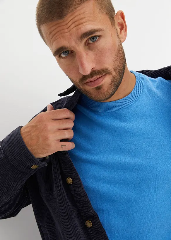 Pull doux en fine maille de coton majoritaire, bonprix