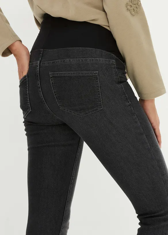 Lot de 2 jeggings de grossesse en coton majoritaire, Skinny, bonprix