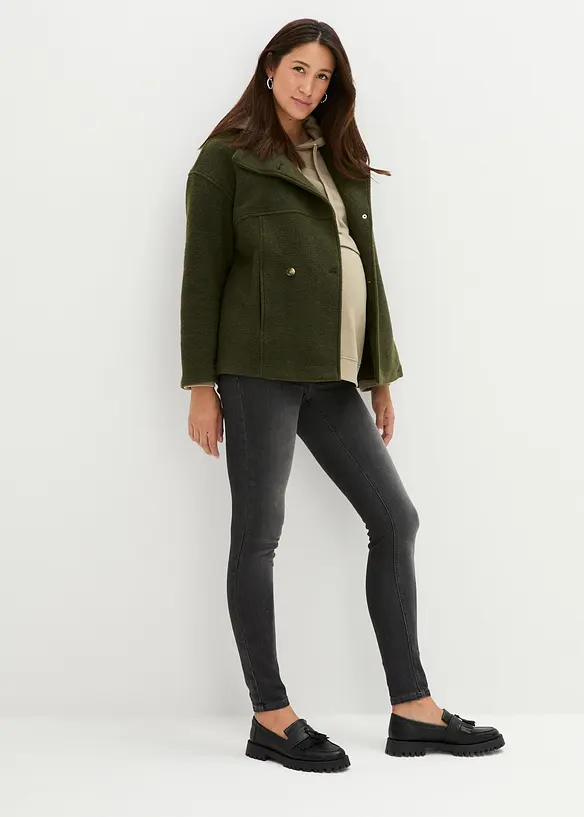 Lot de 2 jeggings de grossesse en coton majoritaire, Skinny, bonprix