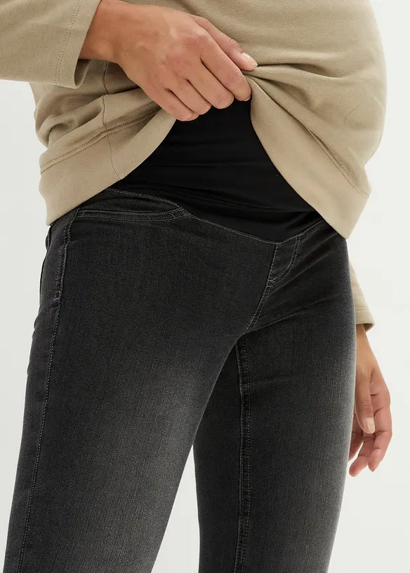 Lot de 2 jeggings de grossesse en coton majoritaire, Skinny, bonprix