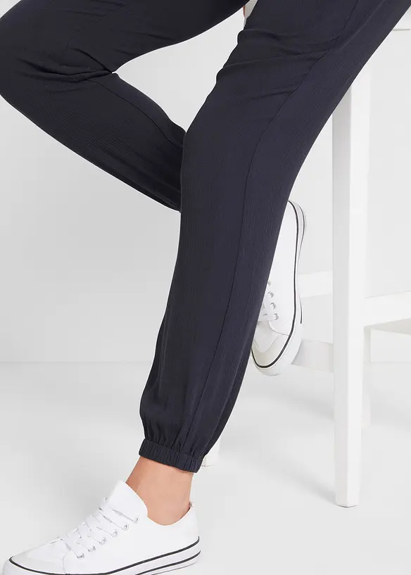 Pantalon de grossesse en viscose légère, loose, bonprix