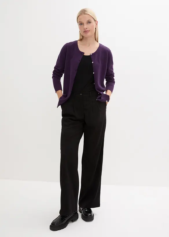 Gilet ajusté en fine maille, bonprix