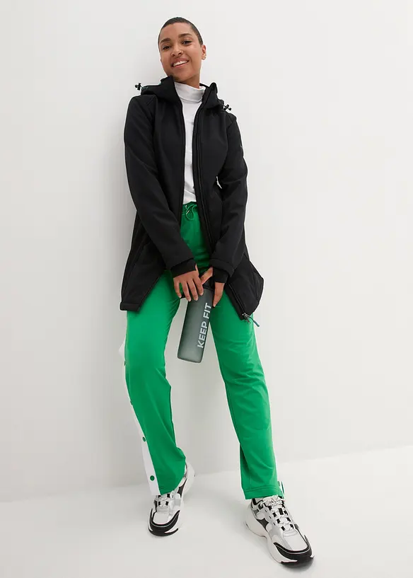 Parka déperlante en softshell avec doublure peluche, bonprix