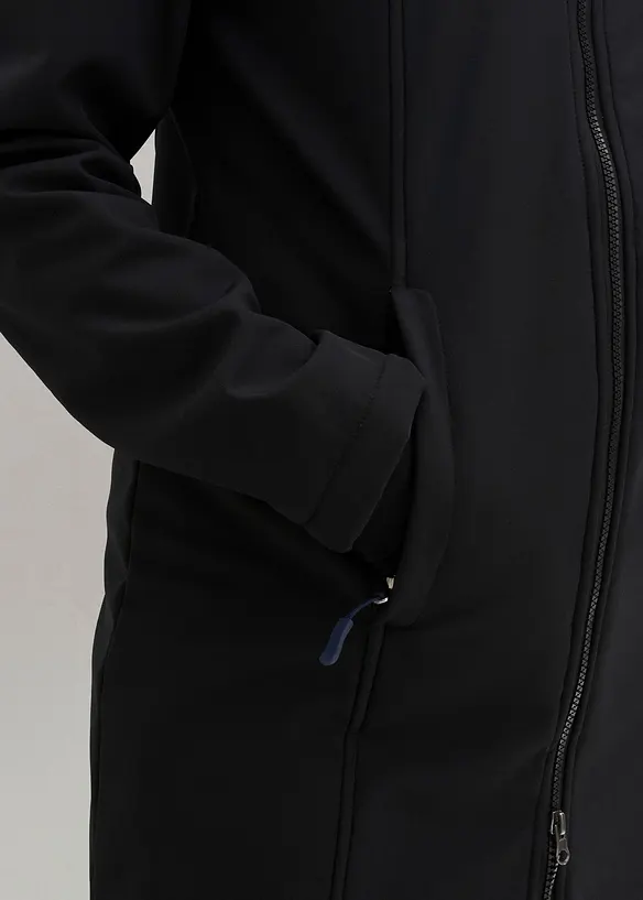 Parka déperlante en softshell avec doublure peluche, bonprix