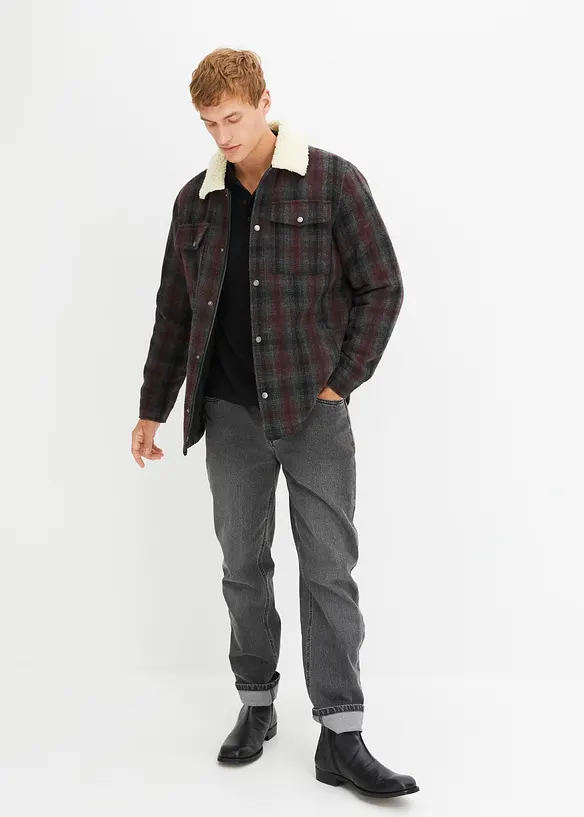 Polo en piqu&eacute;, manches longues, bonprix